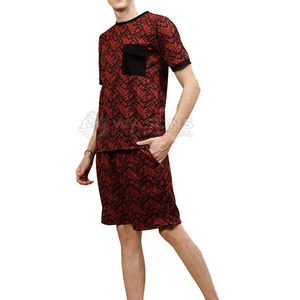 Conjunto de camiseta y pantalones cortos con estilo, diseño moderno, ajuste cómodo, ideal para ropa urbana y estilo de vida activo. - Product Image 2