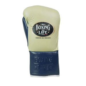 Guantes de Boxeo Personalizados con la Frase 'No Boxing No Life', Completamente Impresos, 100% Cuero Genuino, Cierre Ajustable con Cordones, para Entrenamiento Profesional de Boxeo - Product Image 4