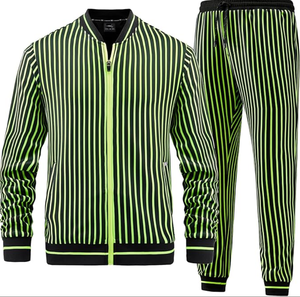 Trajes Deportivos para Hombre al por Mayor, Hechos a Medida, de 2 Piezas, con Cuello Alto, Manga Larga, Chaqueta con Bolsillos Laterales Dobles y Pantalones Deportivos - Product Image 4