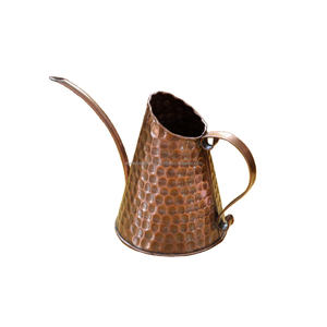 Arrosoir en cuivre martelé élégant Design durable en métal maison jardin extérieur outil de soin et de plantation de fleurs - Product Image 1
