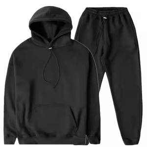 Private Label Tech Fleece Windproof Quick Dry Lightweight Unisex <b>Jogger</b> Sets Breathable Winter Sweatsuit Digital Printed Solid - Product Image 1