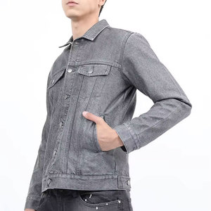 Zipper Pocket Stylish Look <b>Men</b> <b>Denim</b> Jeans <b>Jacket</b> Cotton Made Fabric High Street Wear <b>Men</b> <b>Denim</b> <b>Jacket</b> - Product Image 5