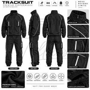 Nueva Colección Invierno 2026: Conjuntos Deportivos para Hombre, Tallas Grandes, Diseño Personalizado con Logotipo, Ropa Deportiva de Nailon Resistente - Product Image 6
