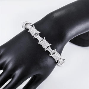 Clover Star Moissanite Bracelet 925 <b>Silver</b> Iced Out Designer Bracelet <b>for</b> <b>Men</b> and Woman - Product Image 3