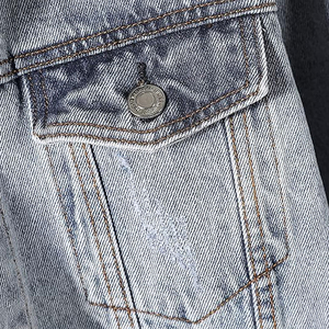 Veste en jean premium pour homme, en coton de haute qualité, élégante, décontractée, streetwear, vêtement d'extérieur tendance, pour tous les jours - Product Image 2