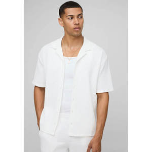 Camisa de Manga Corta con Cuello Mao de Bambú para Hombre, Diseño Polinesio Personalizado, Ajustable, Gran Venta - Product Image 5