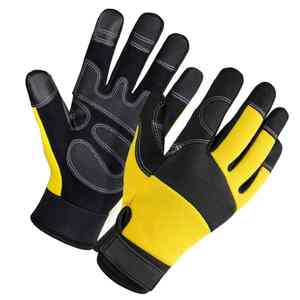 Guantes de Trabajo de Seguridad con Pantalla Táctil de Cuero PU para Conductores, Construcción, Mecánicos, Montaje y Trabajo Industrial, Protección de Manos, EPP - Product Image 1