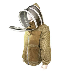 Chaqueta de Apicultura Personalizada de Triple Capa, Traje de Apicultor Ventilado con Malla Protectora, Abrigo de Apicultura con Velo de Malla de Poliéster - Product Image 4