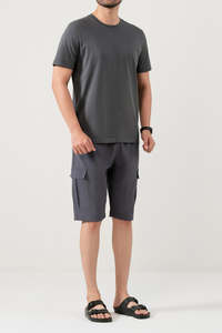 Camisetas Lisas Unisex al por Mayor, Cuello Redondo, Personalizables con Impresión, Transpirables, de Algodón de Secado Rápido, Ropa Deportiva, Camisetas Gris Oscuro para Hombre - Product Image 6