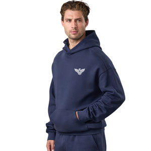 Sudadera con Capucha Extra Grande para Hombre, de Algodón y Felpa, con Bolsillo Canguro, Estilo Casual Urbano, para Invierno - Product Image 1