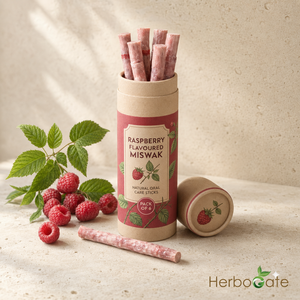 Miswak con sabor a frambuesa, palo de cuidado bucal natural con sabor a frutas frescas que proporciona una limpieza suave de los dientes, encías saludables y duraderas. - Product Image 5