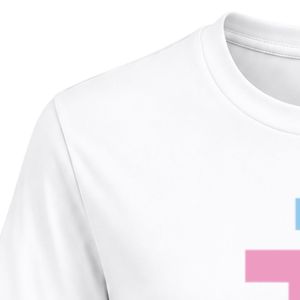 Camiseta Blanca JJ Bordada para Mujer, Cuello Redondo, Manga Corta, Corte Ajustado, Informal, Mezcla de Algodón, Moderna para Uso Diario - Product Image 3