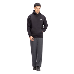 Sweat-shirt à capuche en molleton épais pour femme, avec logo personnalisé, couleur anthracite, coupe oversize, style streetwear, vente en gros - Product Image 5