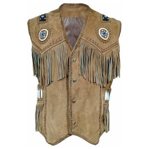 Chaleco de Cuero Vacuno 100% Genuino para Hombre, Estilo Casual, Nueva Llegada, Diferentes Colores, Transpirable, Talla Personalizable, Servicio OEM - Product Image 1