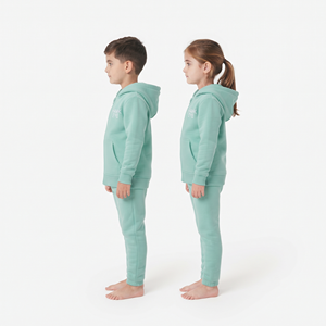Conjunto Deportivo de Alta Calidad Personalizado para Niños y Niñas, Sudadera con Capucha y Cierre Completo de Algodón Grueso, Pantalones Deportivos - Product Image 4
