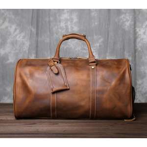 Sacs de voyage en cuir pour hommes, accessoires de haute qualité, sacs à main durables, légers, avec fermeture éclair, sacs personnalisés, export - Product Image 4