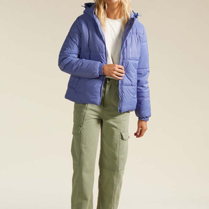Chaqueta Acolchada Premium de Invierno para Mujer, con Capucha, Cortavientos, Cálida, con Cierre de Cremallera, Ligera, Oversize, Estilo Casual Urbano - Product Image 2