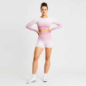 Shorts de compression pour femmes, OEM, vente en gros, sexy, doux, moulants, couleur unie, respirants, avec élasticité - Product Image 3