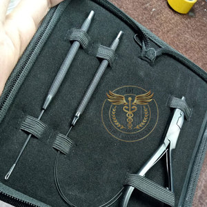 3PCS Hair <b>Extension</b> Tool Kit Micro <b>Bead</b> Pliers Loop Needle Hook Threader for Nano Ring <b>Extensions</b> Salon Use - Product Image 2