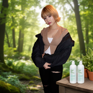 PremiumX <b>Shampoo</b> and Conditioner Set <b>for</b> Oily <b>Hair</b> 1000ml Natural <b>Brown</b> - Product Image 3