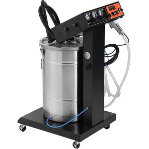 Sistema de Recubrimiento en Polvo Electrostático de 40 W y 100 KV, Kit con Tolva de Polvo de 50 L, 450 g por Minuto, Maquinaria para Recubrimiento de Metales - Product Image 1