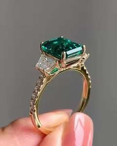 Anillo de Diamante Moissanita de Oro Real de 14K para Mujer, Joyería de Aniversario Hecha a Mano con Logotipo Personalizado, Proveedor Directo - Product Image 5