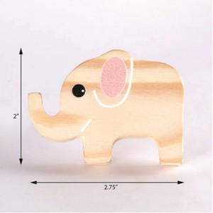 Nouveauté : Boutons de tiroir en bois de pin pour enfants, poignées d'éléphant pour armoire et commode, de haute qualité et durables, pour chambre à coucher - Product Image 2
