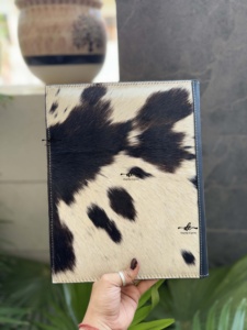 New Hand Tooled Leather Business Planner Portfolio Document Folder Binder With Card Holder Cowhide Organizer for Men & Women - Product Image 5