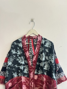 Lot de kimonos indiens en pure soie, peignoirs japonais confortables et doux en soie, robes de chambre florales, tenues de plage, vêtements de nuit pour la maison en été - Product Image 2