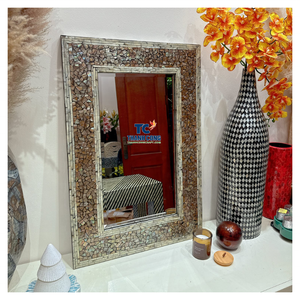 ผู้ผลิตโดยตรง กระจกมุก ลายโมเสคสีน้ำตาล กรอบขายส่ง กระจกมุก เวียดนาม - Product Image 1