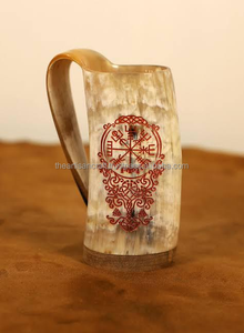 Best Quality Buffalo <b>Horn</b> Mugs Drinking <b>Horns</b> India <b>Viking</b> <b>Horn</b> Mug Tankard With Customize Engraving logo - Product Image 6