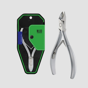 Cortacutículas M-03 de mandíbula completa, 4.2 pulgadas, afilado, duradero, con doble resorte y unión de doble muelle, para manicura - Product Image 1