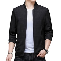 Conception de logo personnalisé OEM, veste d'hiver pour homme 2024, style business décontracté, col rabattu, fine, légère, imperméable, coupe-vent, réversible