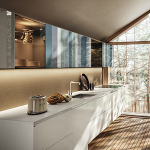 Gabinetes de Cocina Modernos JY Project 2026, Estilo Panel de Madera, Puertas de MDF, Almacenamiento Modular, Organizador de Despensa, Ecológico y Fácil de Instalar - Product Image 4