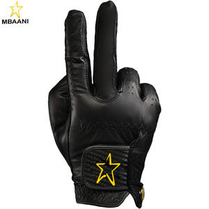 Gant de golf pour homme en cuir Cabretta noir, gants de golf uniques - Product Image 4