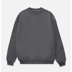 Sudadera de cuello redondo para hombre, estilo oversize, de felpa, algodón, informal, estilo urbano, color liso, ajuste holgado, primavera, colores personalizados - Product Image 3