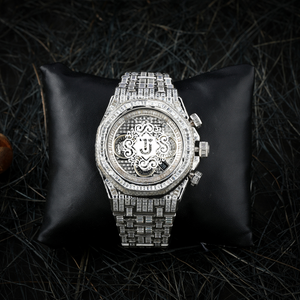 Montre Hip-Hop Haut de Gamme en Acier Inoxydable avec Moissanite, Style Diamant Brillant, Bijou pour le Marché des Accessoires de Luxe, En Vente - Product Image 1