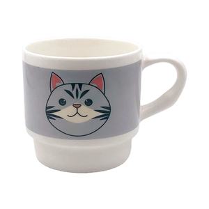 แก้วกาแฟเซรามิคลายการ์ตูนรูปแมวน่ารักสีขาวขนาด 12 ออนซ์ ยี่ห้อ Hulian เหมาะสำหรับเป็นของแจก - Product Image 5