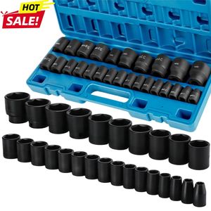 Set di 26 Chiavi a Bussola a Impatto da 1/2 Pollice in CR Mo, 6 Punte, Misure Metriche da 10mm a 36mm, Costruzione Robusta - Product Image 1