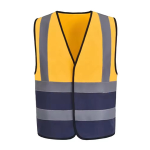 Chaleco de Seguridad Unisex Transpirable con Cuello en V, Ropa de Trabajo Reflectante de Alta Visibilidad con Cierre de Cremallera Frontal Ajustable - Product Image 5