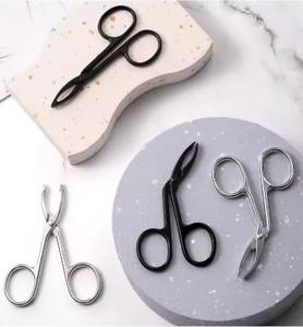 Pinzas de Belleza Portátiles de Acero Inoxidable con Mango de Tijera, Pinzas para Pestañas con Punta Puntiaguda para Hombres y Mujeres - Product Image 6