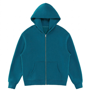 Sweat à capuche personnalisé avec logo, en tissu polaire, pour homme, à séchage rapide, respirant, avec fermeture éclair, style streetwear décontracté, pour homme et femme. - Product Image 3