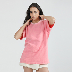 เสื้อยืดคอกลมผู้หญิง ผ้าฝ้าย 100% ตกแต่งด้วยผ้าแอพลิเคชั่น เนื้อผ้าระบายอากาศ แขนสั้น สวมใส่สบาย เหมาะสำหรับฤดูร้อน - Product Image 6