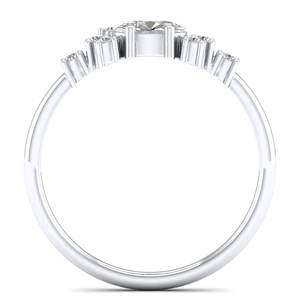 Anillos de Compromiso REYES Personalizados de Oro Sólido de 14K con Diamante Cultivado en Laboratorio de 0.59 Quilates para Mujer, Joyería Fina de Diseño Original - Product Image 4