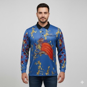 เสื้อตกปลาแขนยาวแห้งเร็วสำหรับผู้ชายขายส่ง - Product Image 6