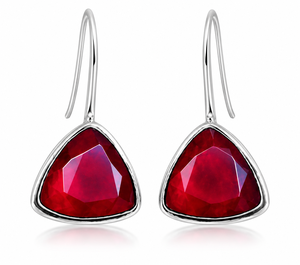 Export Quality Oxidized <b>Silver</b> Red Stone Fashion <b>Earrings</b> for <b>Women</b> Bulk Supplier | Direct Factory Manufacturer - Product Image 5