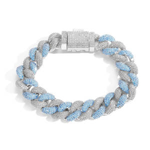Premium Quality 925 Silver Moissanite Diamond Miami Cuban Bracelet <b>for</b> <b>Men</b> Hip Hop Jewelry Available <b>for</b> Affordable Price - Product Image 4