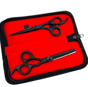 Kit de ciseaux à effiler professionnels en acier inoxydable pour la coupe de cheveux, outils de salon de coiffure, à vendre - Product Image 1