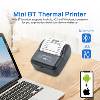 Imprimante de reçus thermique portable mini Bluetooth 80 mm, compatible iOS Android Windows, pour le commerce de détail et la restauration