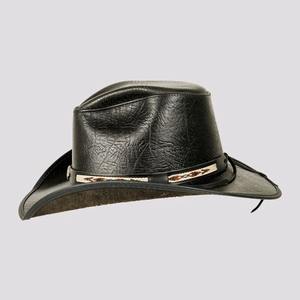 Sombrero de Vaquero de Cuero Envejecido de Alta Calidad, Estilo Clásico del Oeste, con Logotipo Personalizado Disponible, MOQ Disponible - Product Image 3